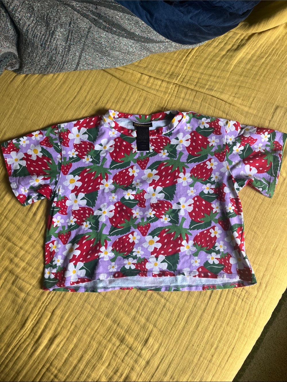 Strawberry fields crop tee